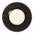 LEGRAND - Plaque ronde dooxie 1 poste finition effet bois ébène - vignette