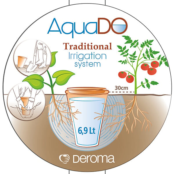 DEROMA - Système d'irrigation d'eau AquaDo h32 cm - large