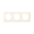 LEGRAND - Plaque carrée dooxie 3 postes finition blanc - vignette