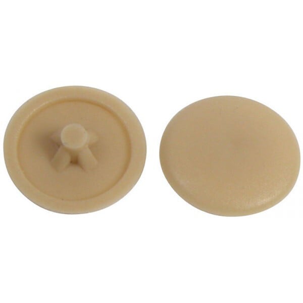 COTEKA - 30 cache-vis en plastique marron 4.5mm - large