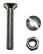 COTEKA - 28 boulons tête fraisée fendue acier zingué 3x25mm - vignette