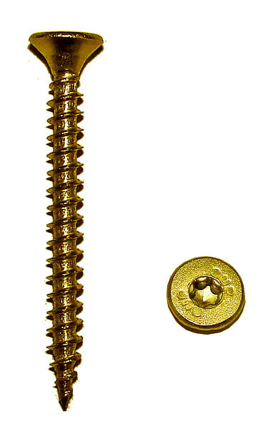 COTEKA - 10 vis agglo acier tête fraisée torx 6x80mm - large