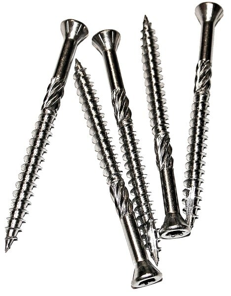 COTEKA - Lot 150 vis tête fraisée torx terrasse inox A2 5x50mm - large