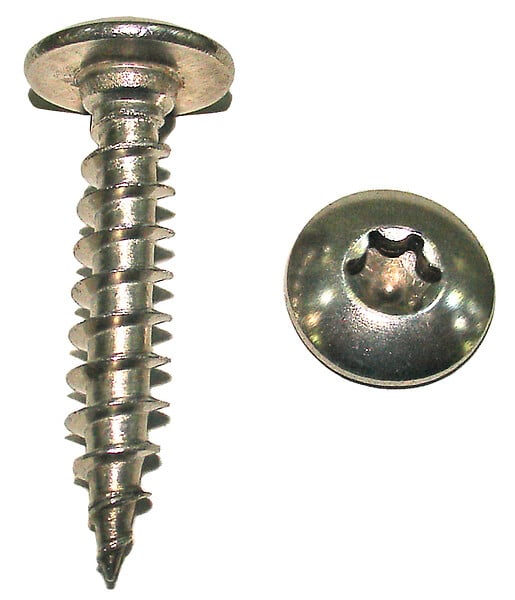 COTEKA - 10 vis penture tête cylindrique torx inox A2 7x40mm - large