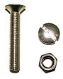 COTEKA - 10 boulons tête fraisée fendue inox A4 5x40mm - vignette