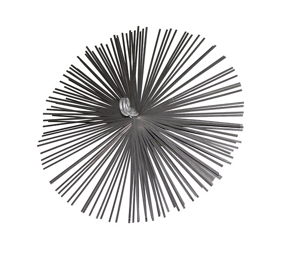 COTEKA - Herisson rond acier diametre 250 sur carte  - vis femelle 12x130mm - large