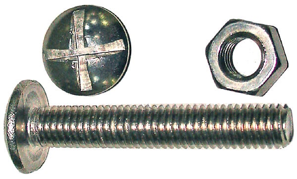 COTEKA - Boulons TRCC réduit acier zingué 6x20mm - 100 pièces - large