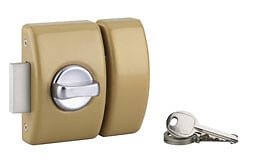 COTEKA - Verrou capot bouton 5 goupilles cylindre 23x40mm 3 clés - large