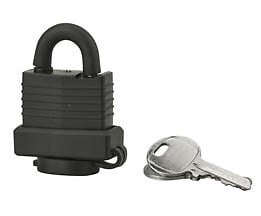 COTEKA - Cadenas laiton 35mm gaine PVC 2 clés - large