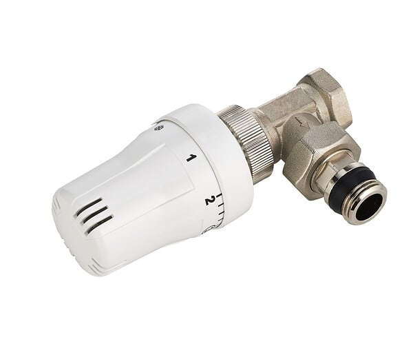 ECOUL - Robinet de radiateur thermostatique équerre - 12x17mm - large