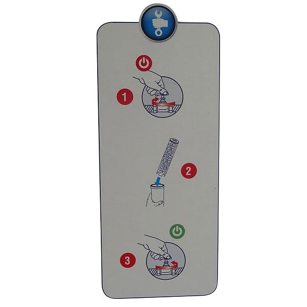 AQUAWATER - Cartouche anti-tartre en cristaux polyphosphates- Taille 9"3/4 -  6 mois - large