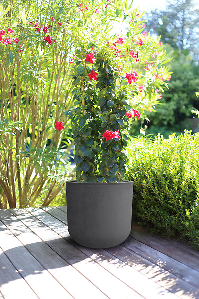 EDA - Pot rond Basalt Up - Gris anthracite - 32,5L - large