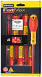 STANLEY - Tournevis isoles 1000v elec + pozi + testeur x6pc - vignette