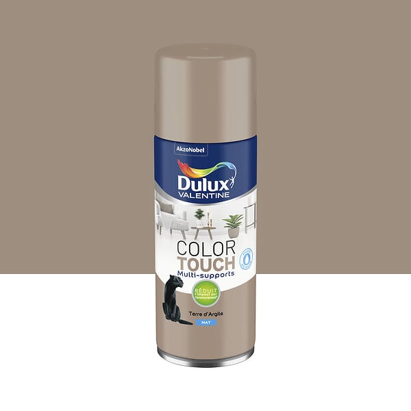 DULUX VALENTINE - Aérosol Color Touch - Terre d'Argile - Mat - 400ml - large