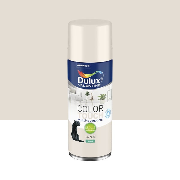 DULUX VALENTINE - Aérosol Color Touch - Lin clair - Satin - 400ml - large