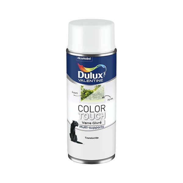 DULUX VALENTINE - Aérosol Dulux Valentine Color Touch Effet Verre Givré 400 ML - large