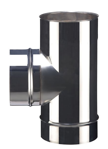 DISTRIWEST - Té nu en inox 90° - D150mm - large