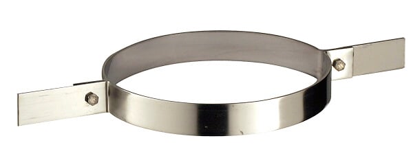 DISTRIWEST - Collier de fixation haute inox diamètre 180mm - large