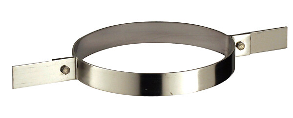 DISTRIWEST - Collier de fixation haute inox diamètre 200mm - large